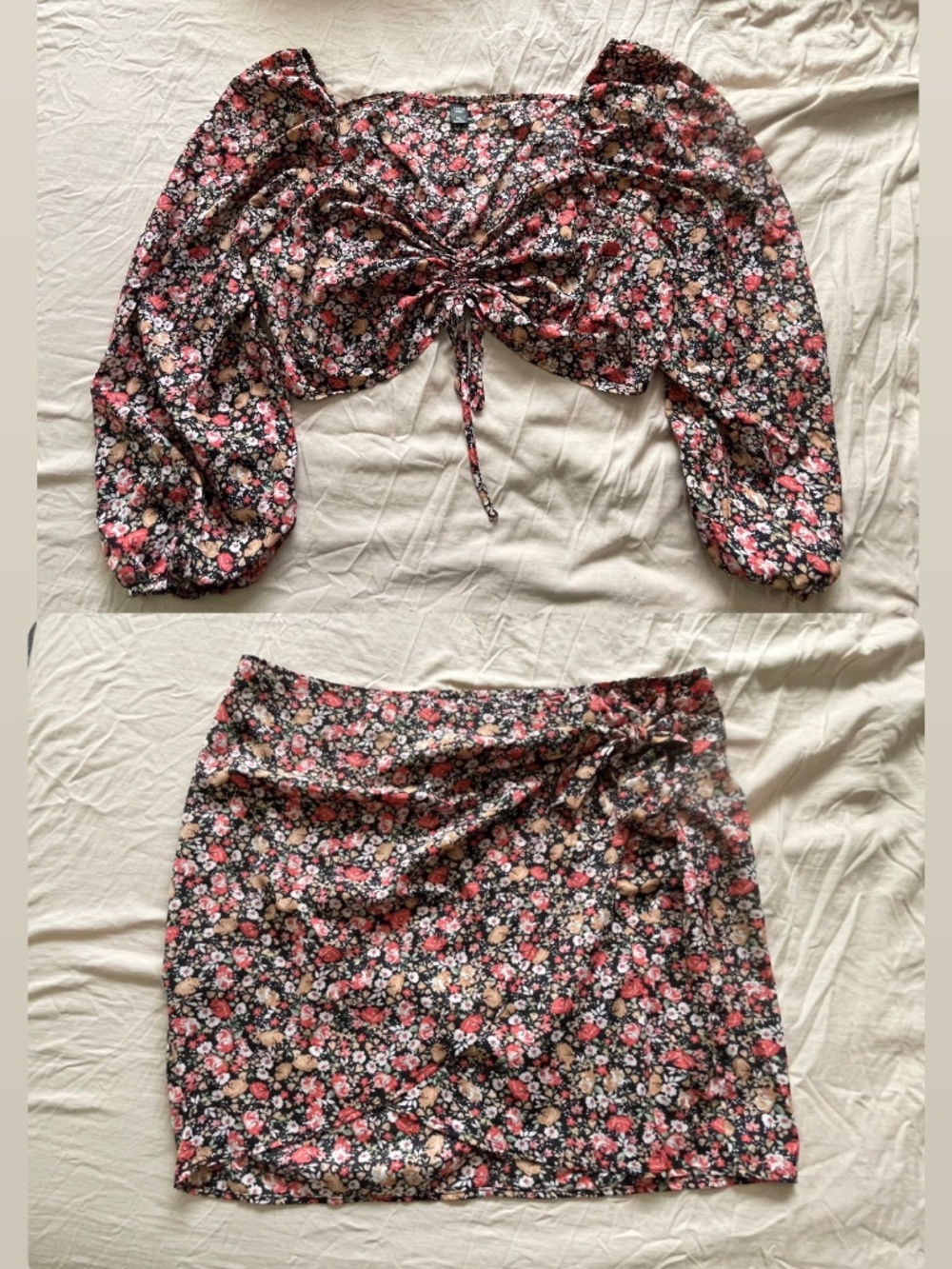 Women’s Plus Floral Summer 2 Piece Set